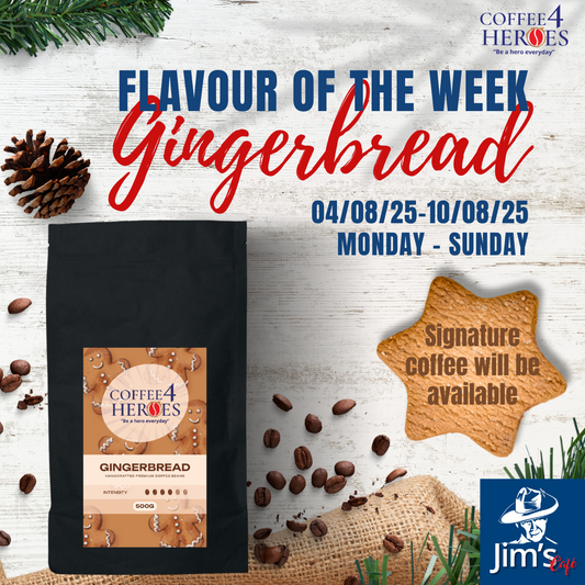 Flavour of the Week at Jim’s Café: Gingerbread Flavoured Coffee - A Cup Full of Comfort and Cheer