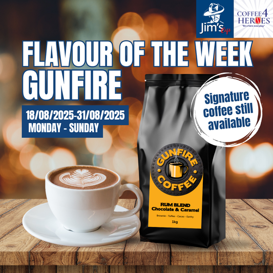 Flavour of the Week at Jim’s Café: Gunfire