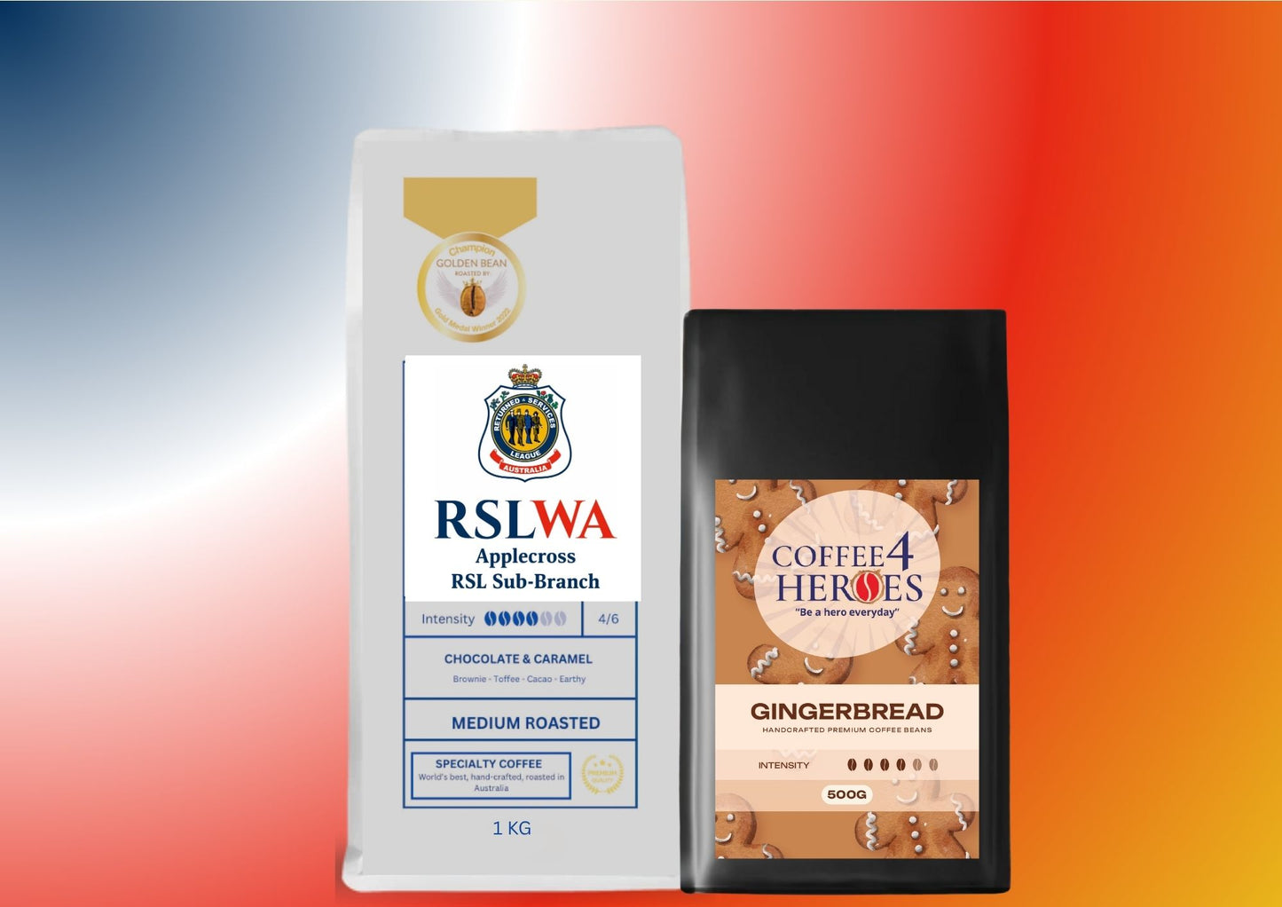 RSLWAA- Coffee Package- 1KG Coffee4Heroes + 500G specialty coffee