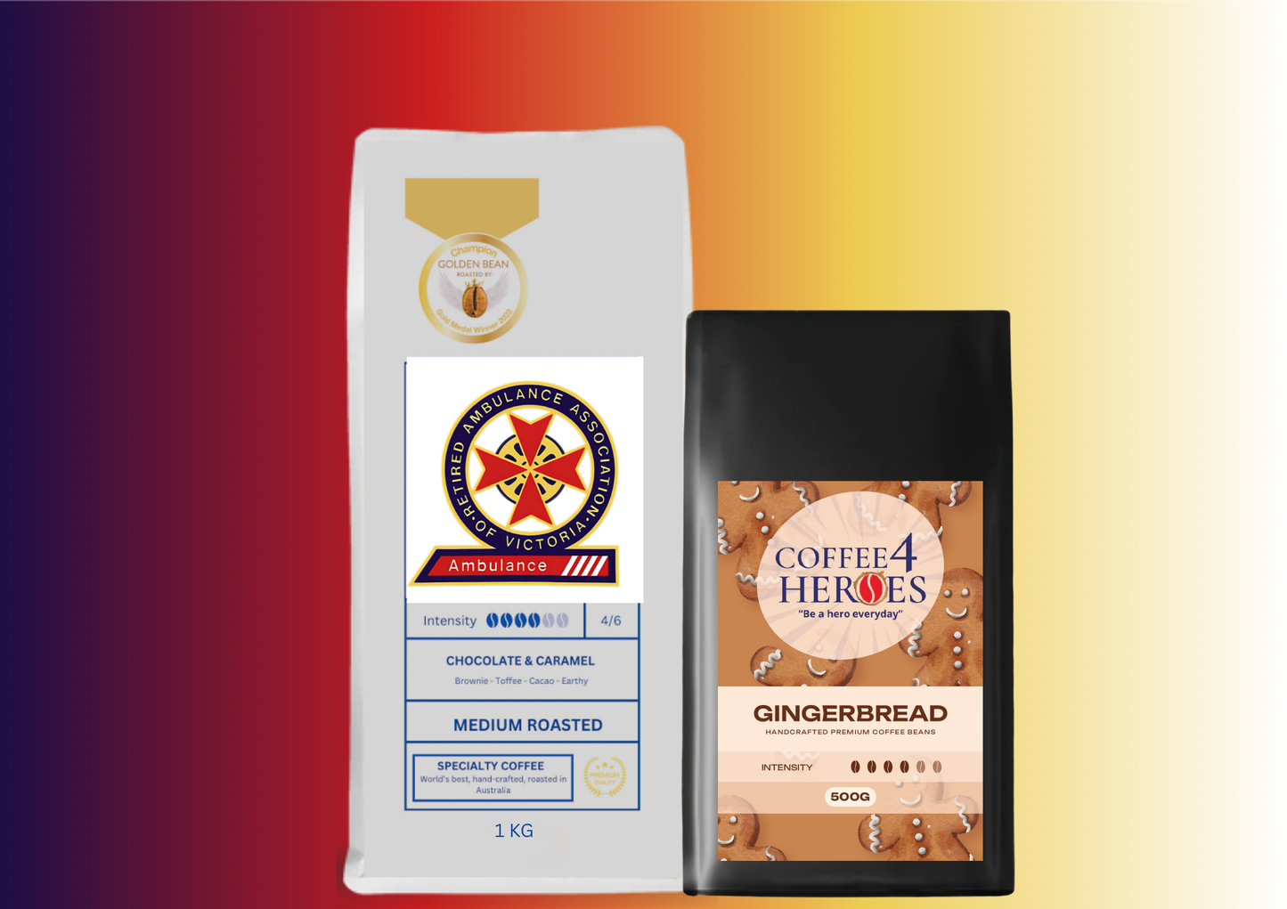 TRAAVI- Coffee Package- 1KG Coffee4Heroes + 500G specialty coffee