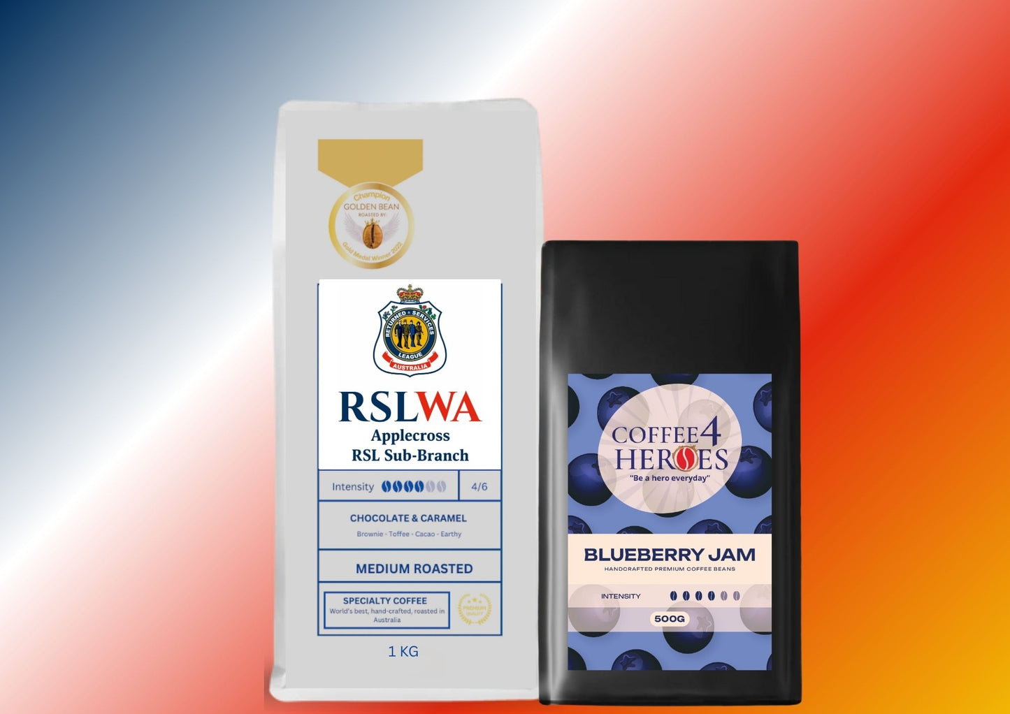 RSLWAA- Coffee Package- 1KG Coffee4Heroes + 500G specialty coffee