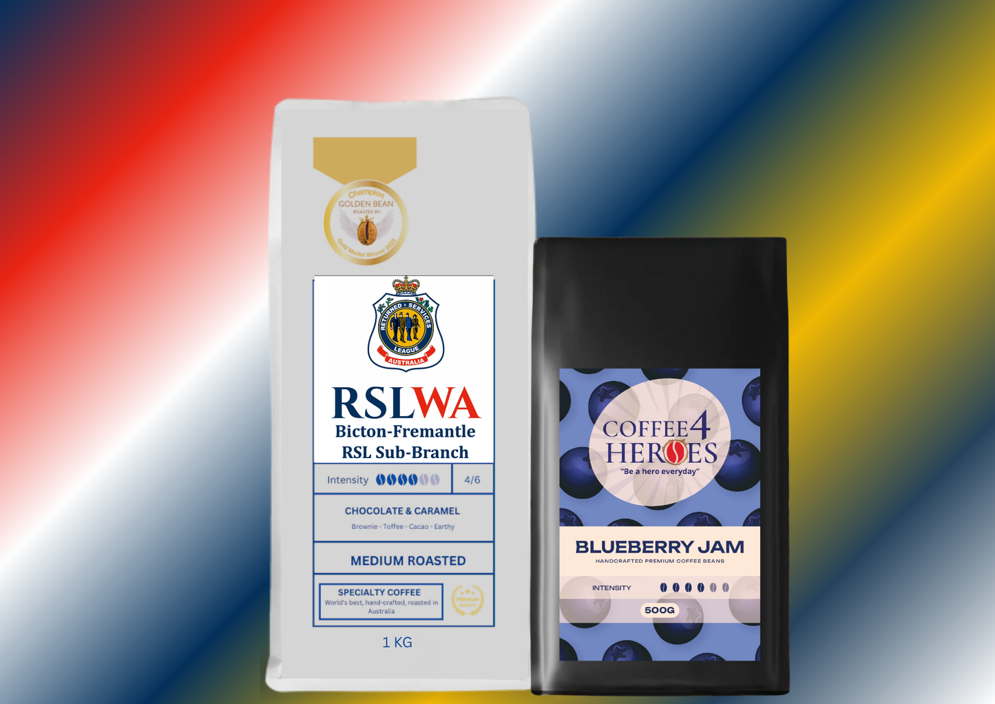 RSLW- Coffee Package- 1KG Coffee4Heroes + 500G specialty coffee