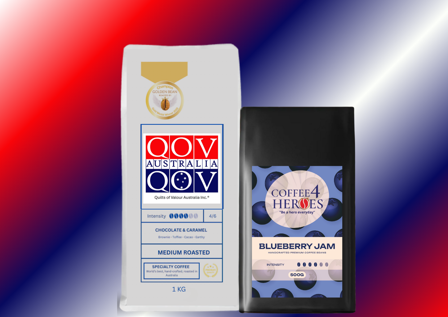 Coffee Package- 1KG Coffee4Heroes + 500G specialty coffee -QOV