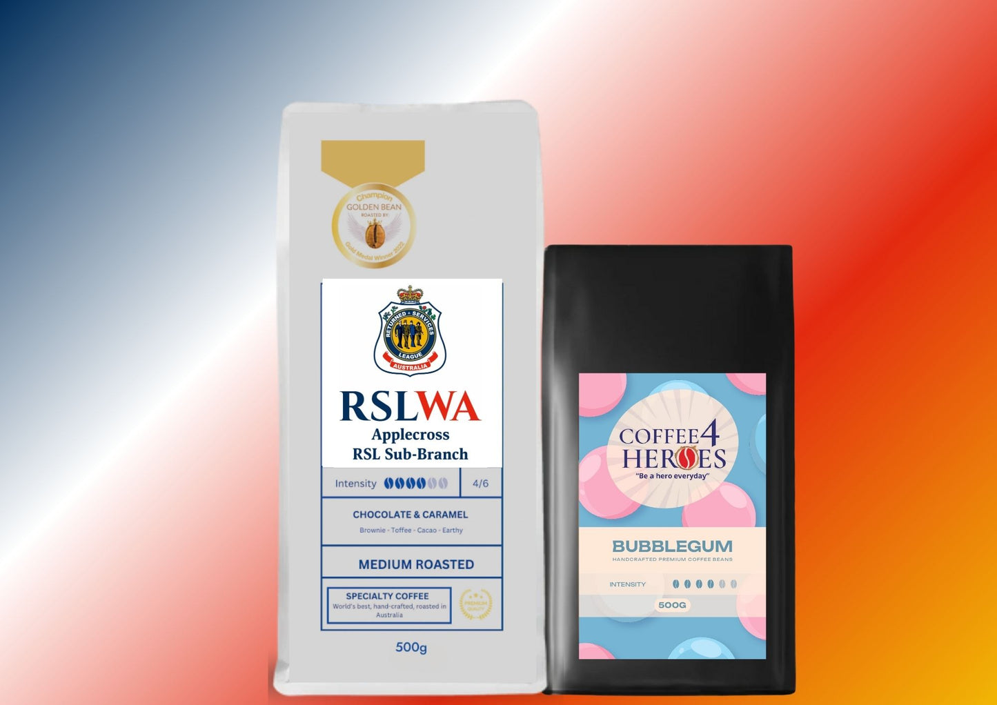 RSLWAA- Coffee Package- 1KG Coffee4Heroes + 500G specialty coffee