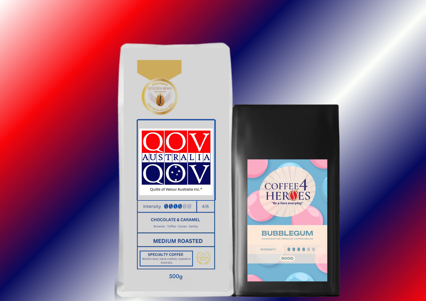 Coffee Package- 1KG Coffee4Heroes + 500G specialty coffee -QOV