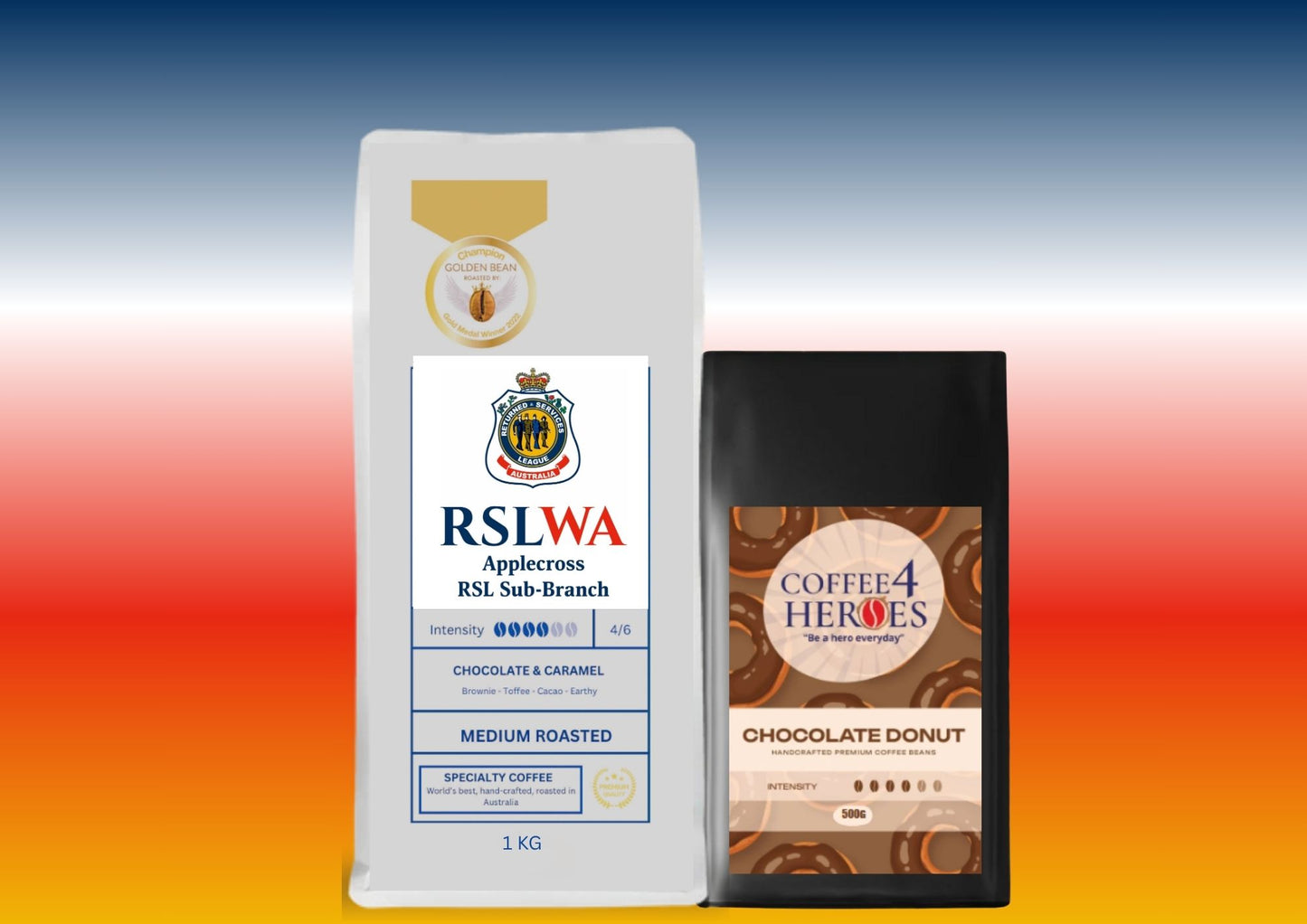 RSLWAA- Coffee Package- 1KG Coffee4Heroes + 500G specialty coffee