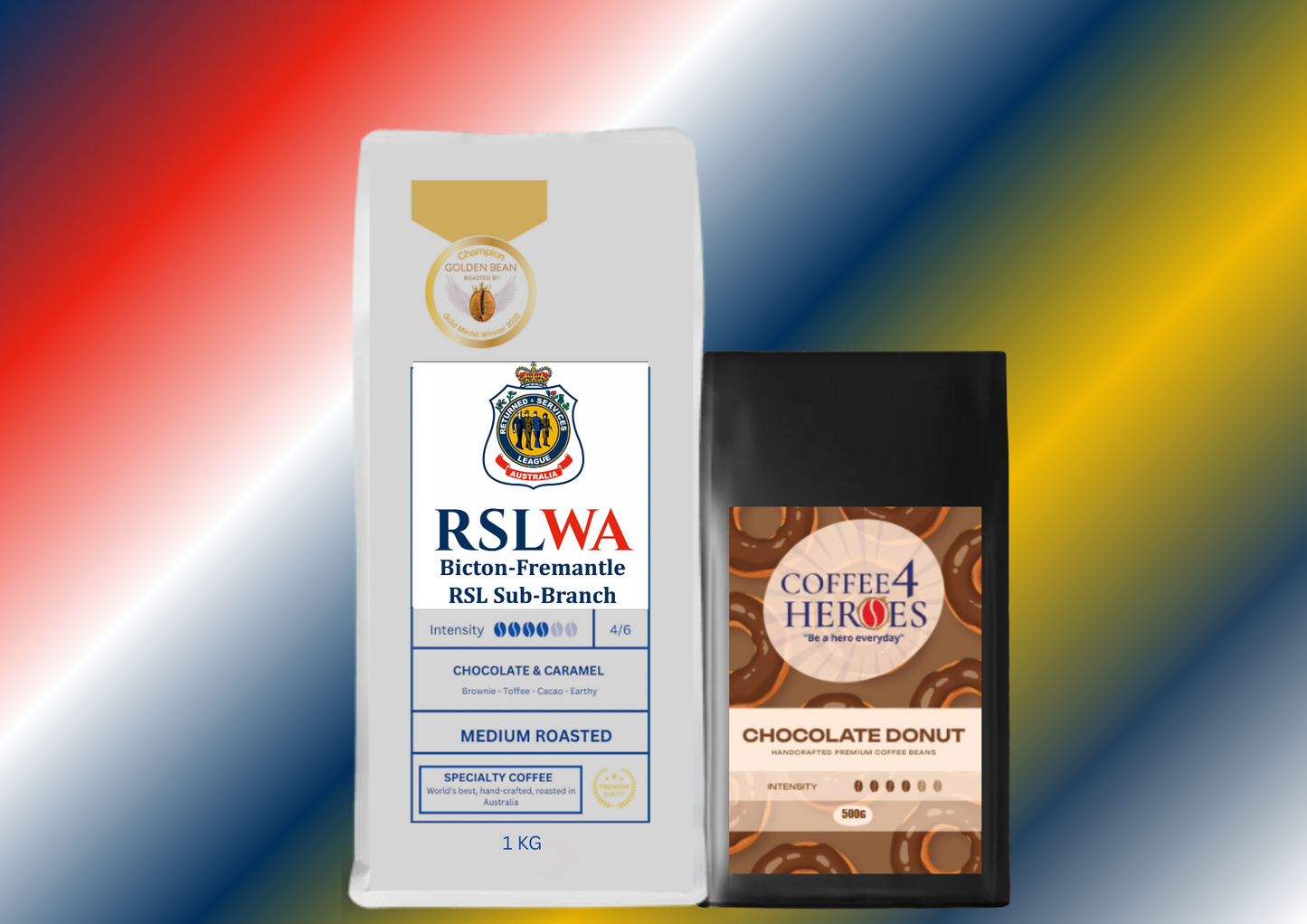 RSLW- Coffee Package- 1KG Coffee4Heroes + 500G specialty coffee