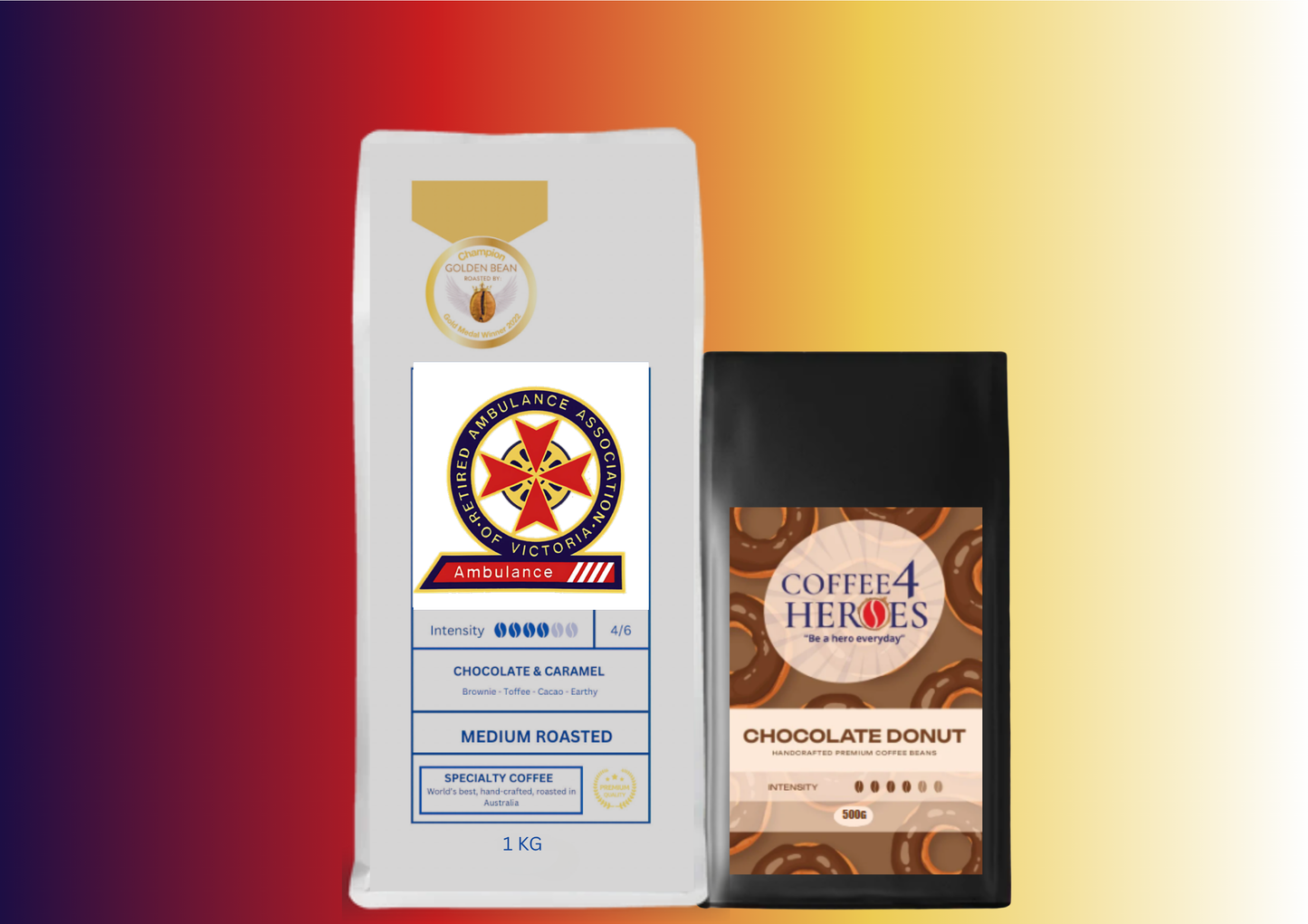 TRAAVI- Coffee Package- 1KG Coffee4Heroes + 500G specialty coffee