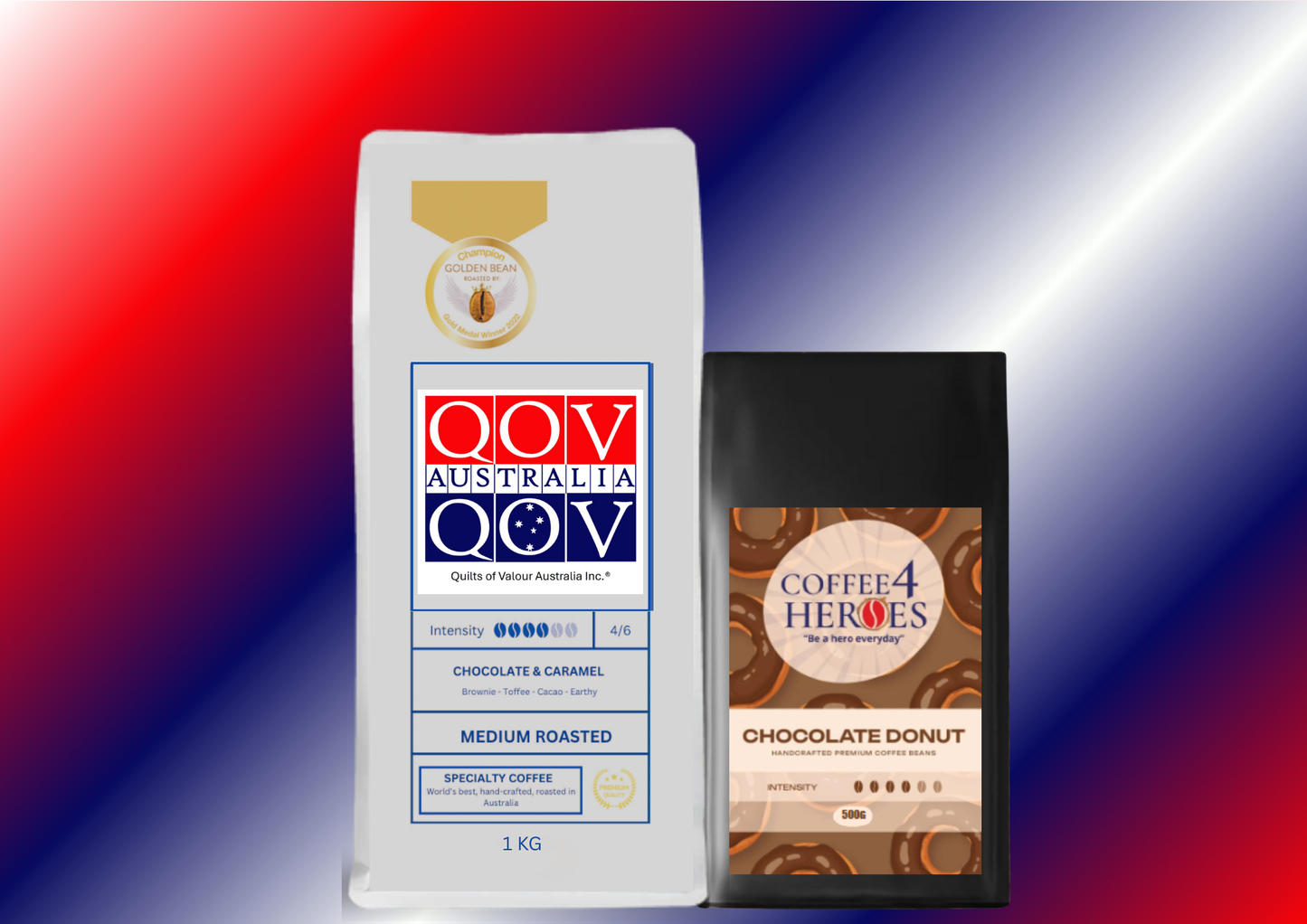 Coffee Package- 1KG Coffee4Heroes + 500G specialty coffee -QOV