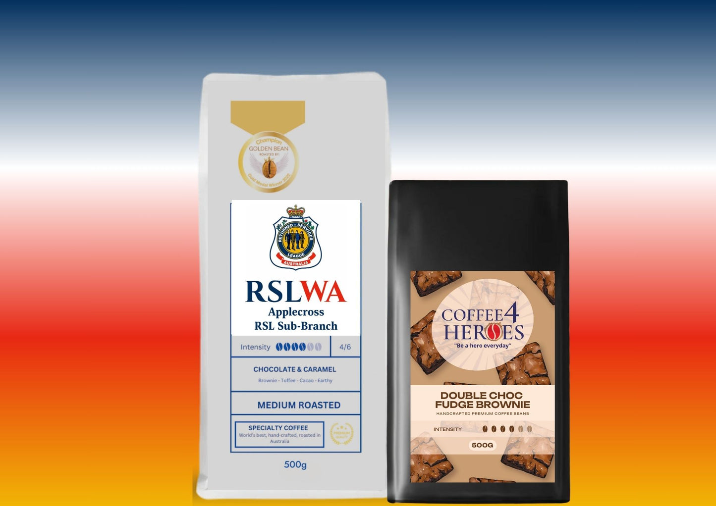 RSLWAA- Coffee Package- 1KG Coffee4Heroes + 500G specialty coffee