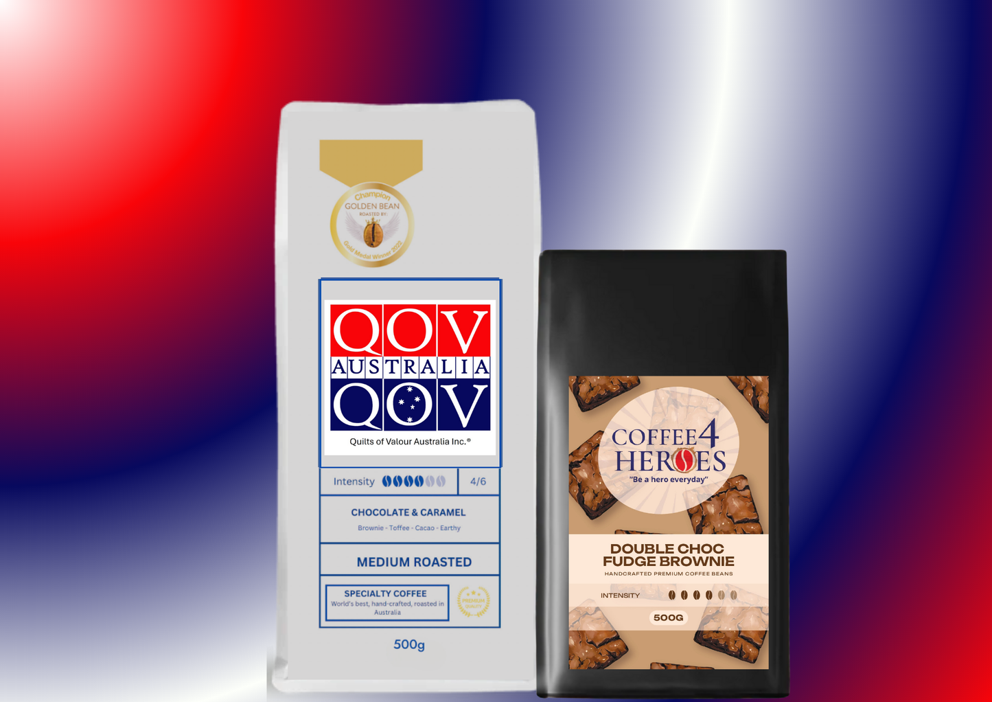 Coffee Package- 1KG Coffee4Heroes + 500G specialty coffee -QOV