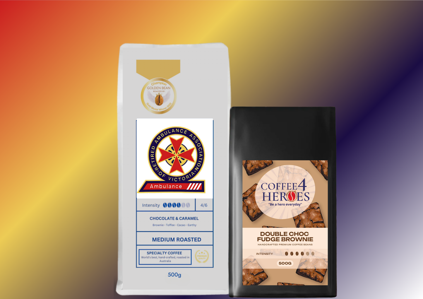 TRAAVI- Coffee Package- 1KG Coffee4Heroes + 500G specialty coffee