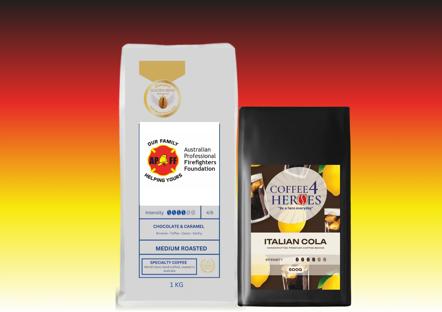 APFF-Coffee Package- 1KG Coffee4Heroes + 500G specialty coffee