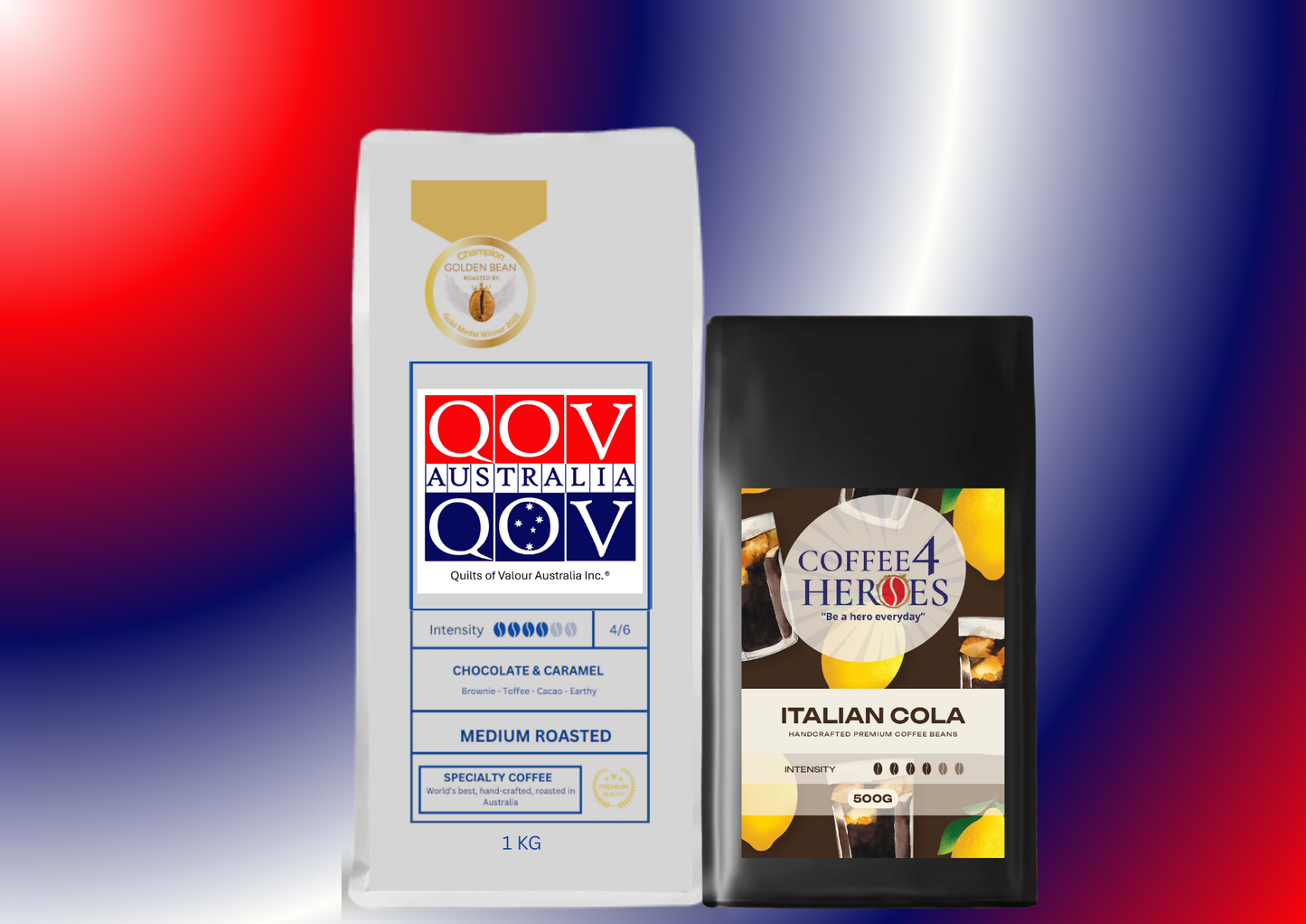 Coffee Package- 1KG Coffee4Heroes + 500G specialty coffee -QOV