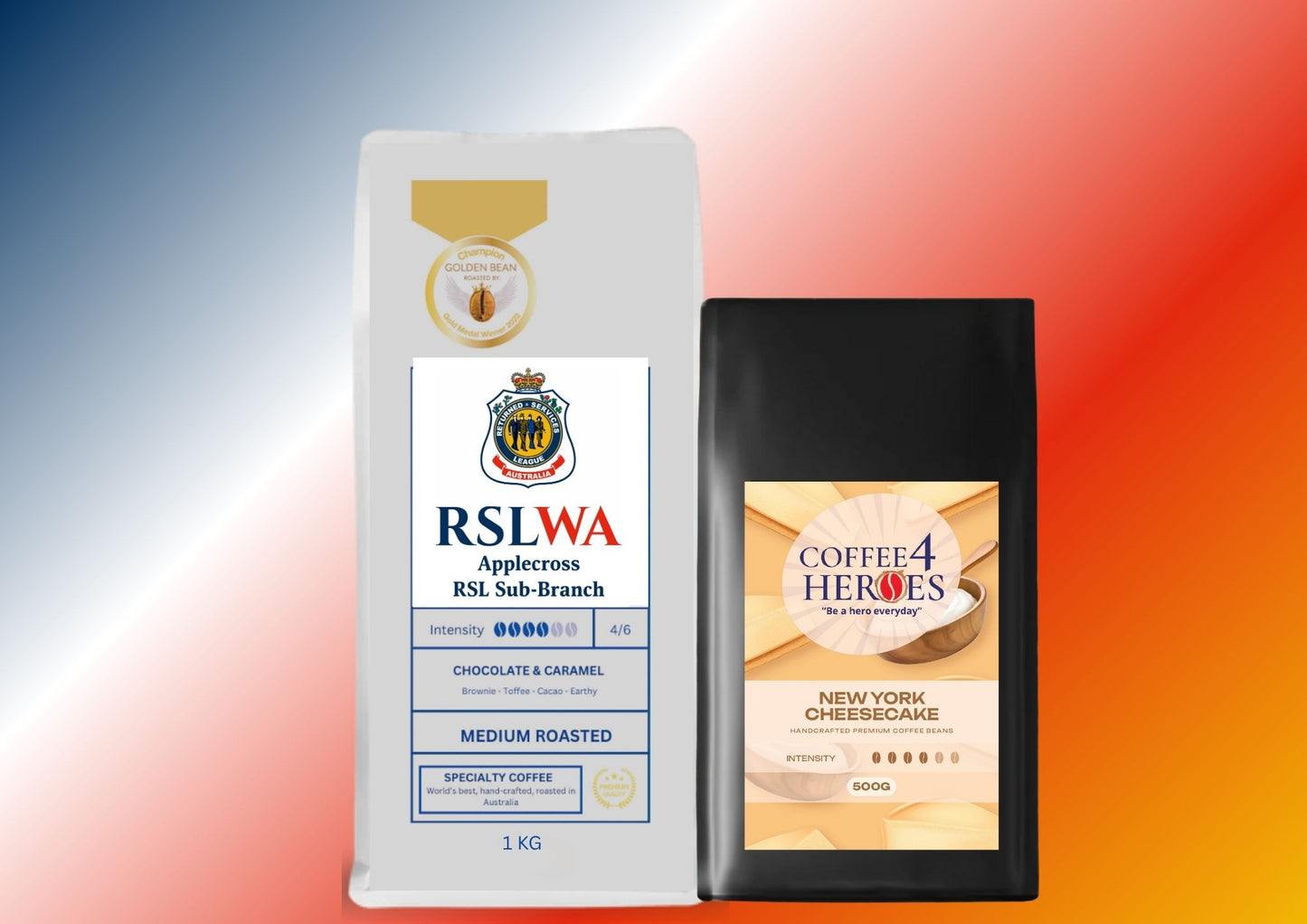 RSLWAA- Coffee Package- 1KG Coffee4Heroes + 500G specialty coffee