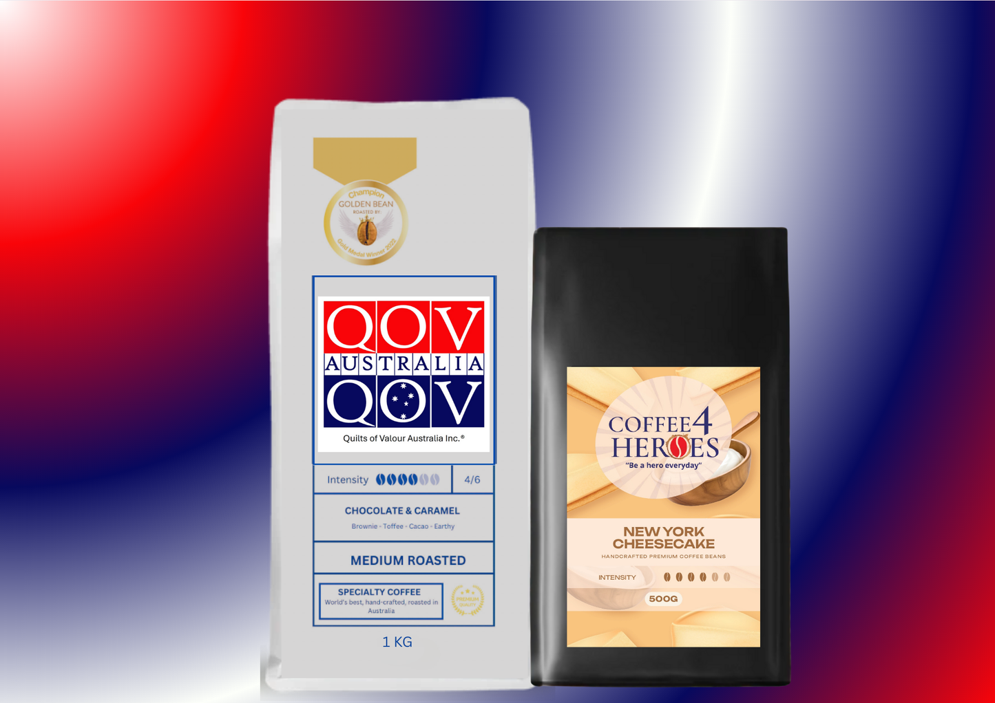 Coffee Package- 1KG Coffee4Heroes + 500G specialty coffee -QOV