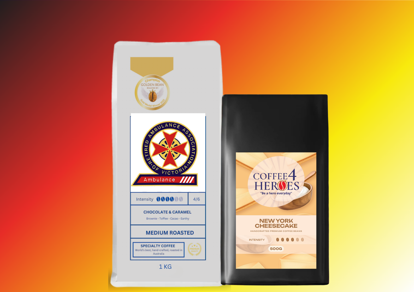 TRAAVI- Coffee Package- 1KG Coffee4Heroes + 500G specialty coffee