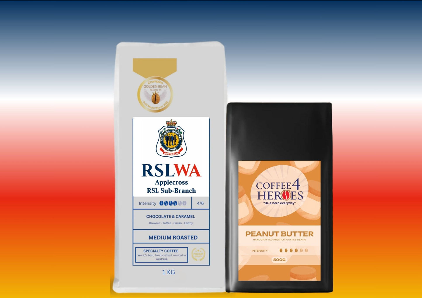 RSLWAA- Coffee Package- 1KG Coffee4Heroes + 500G specialty coffee