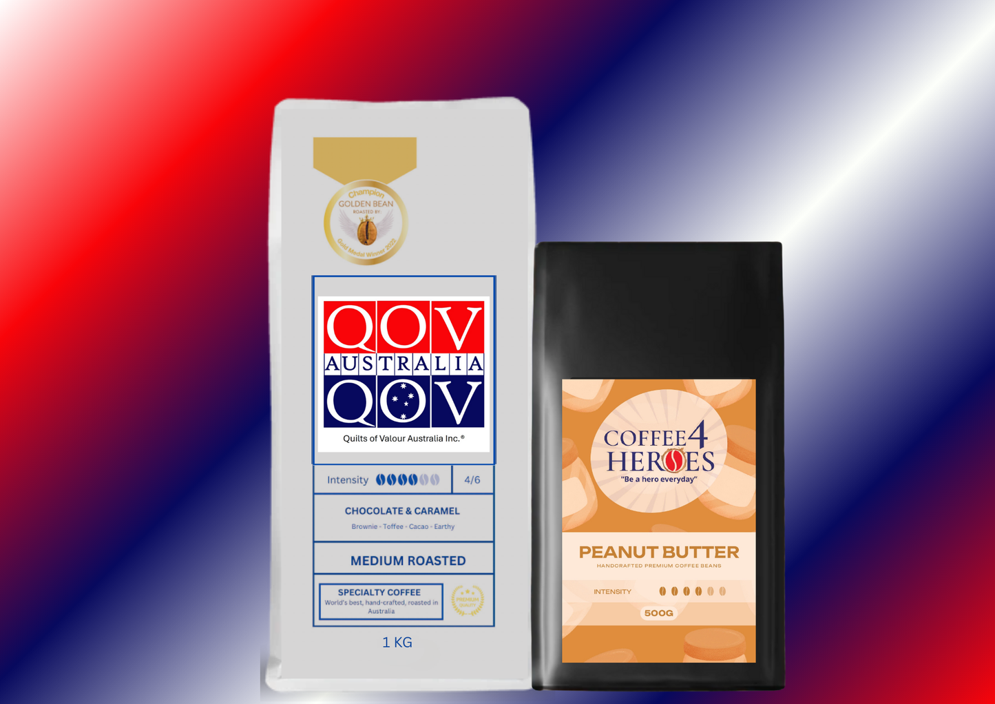 Coffee Package- 1KG Coffee4Heroes + 500G specialty coffee -QOV