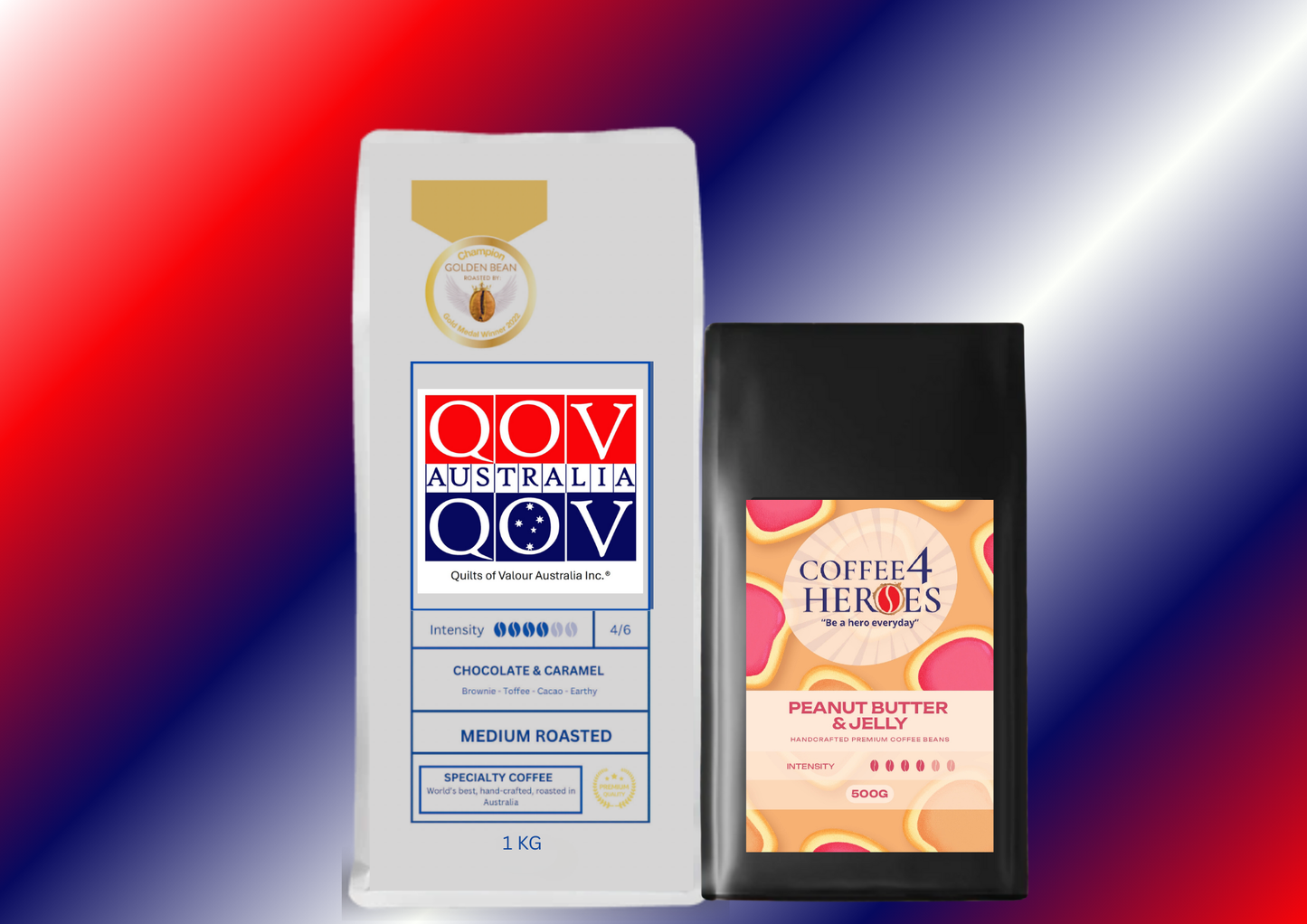 Coffee Package- 1KG Coffee4Heroes + 500G specialty coffee -QOV