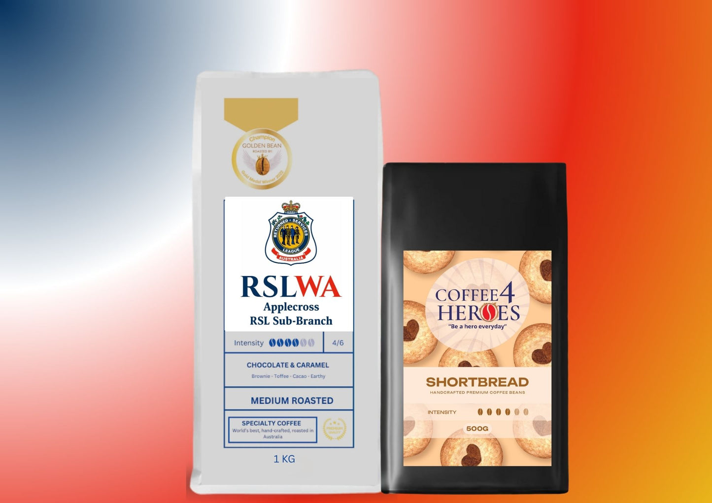 RSLWAA- Coffee Package- 1KG Coffee4Heroes + 500G specialty coffee