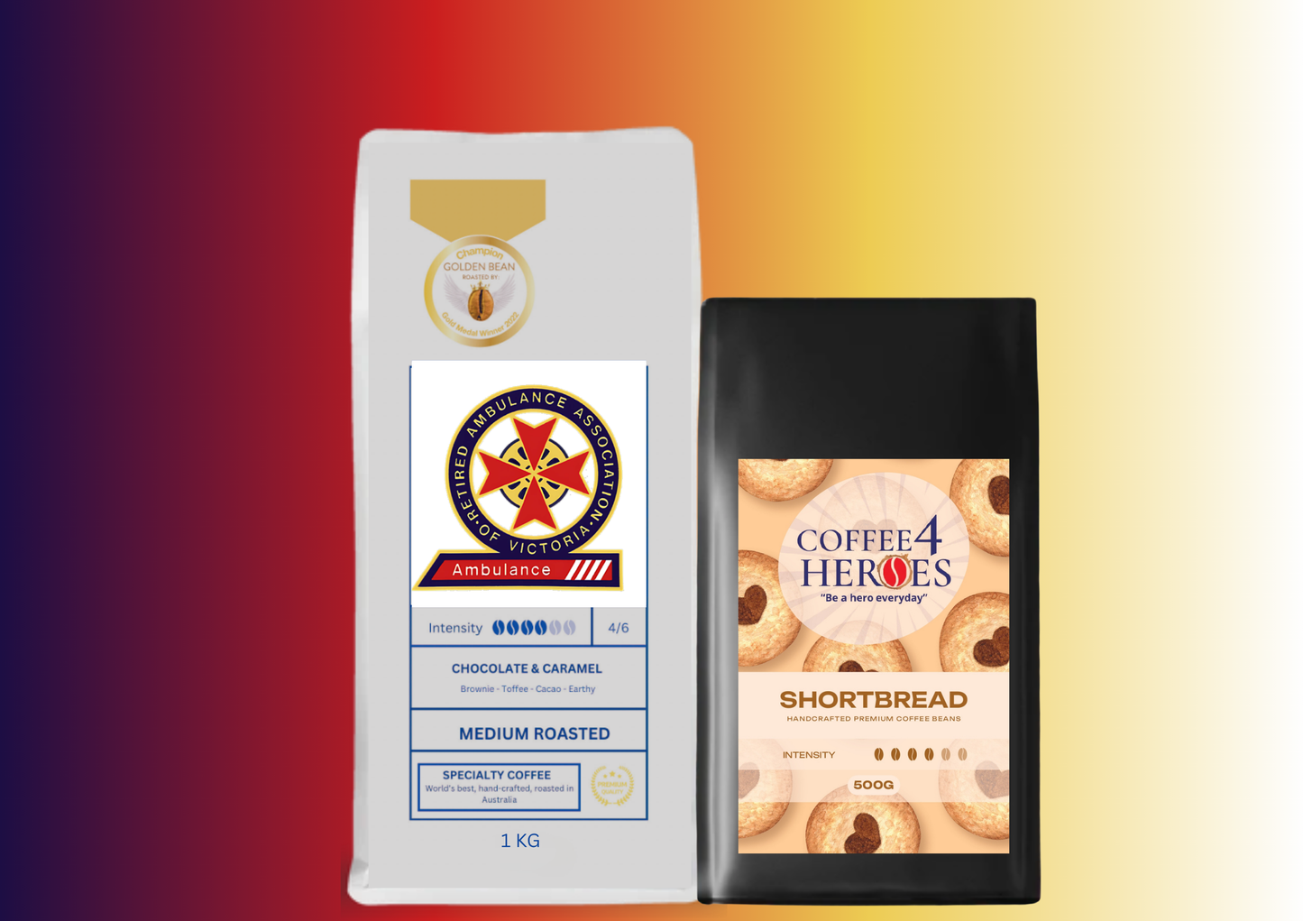 TRAAVI- Coffee Package- 1KG Coffee4Heroes + 500G specialty coffee