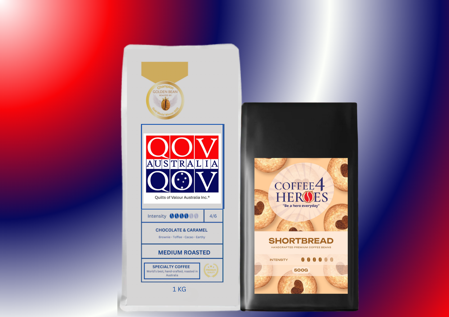 Coffee Package- 1KG Coffee4Heroes + 500G specialty coffee -QOV