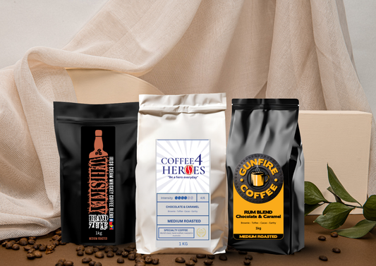 Father's Day Special- 1KG Coffee4Heroes + 1KG Whiskey Bravo Zulu + 1KG Gunfire- MCT