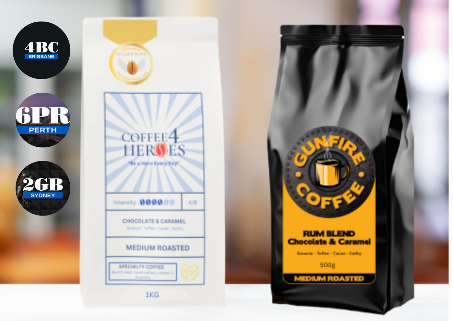 Father's Day Special- 1KG Coffee4Heroes + 1KG Whiskey Bravo Zulu + 1KG Gunfire