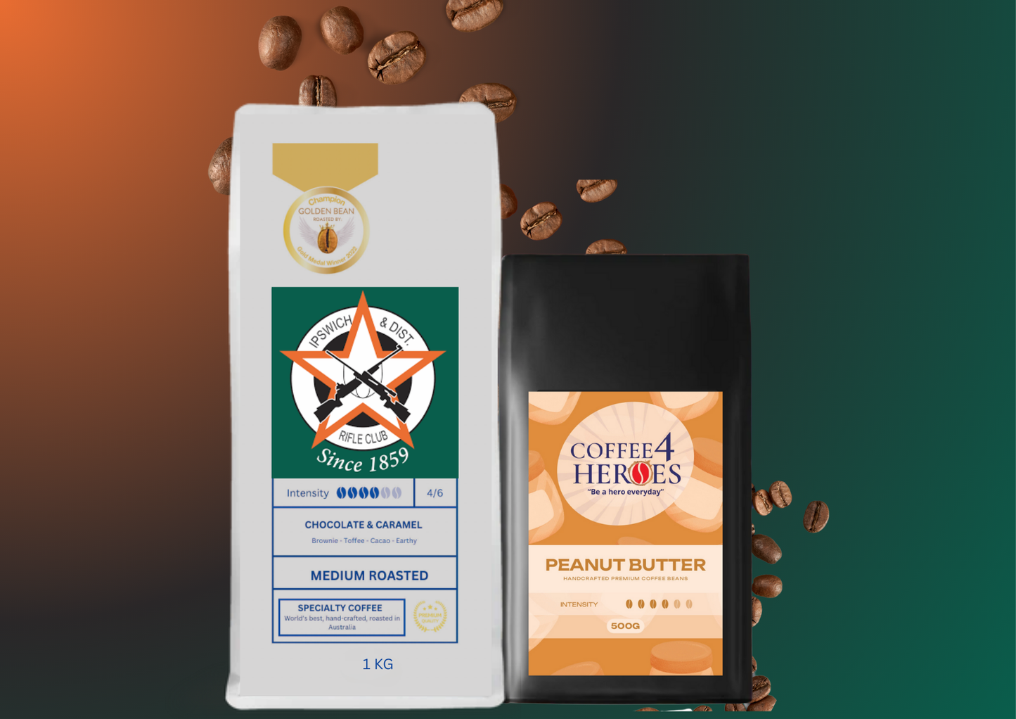 IDRC- Coffee Package- 1KG Coffee4Heroes + 500G specialty coffee
