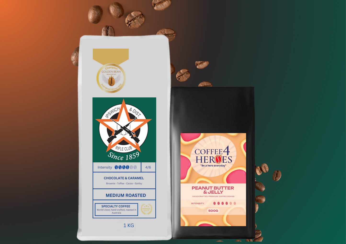 IDRC- Coffee Package- 1KG Coffee4Heroes + 500G specialty coffee