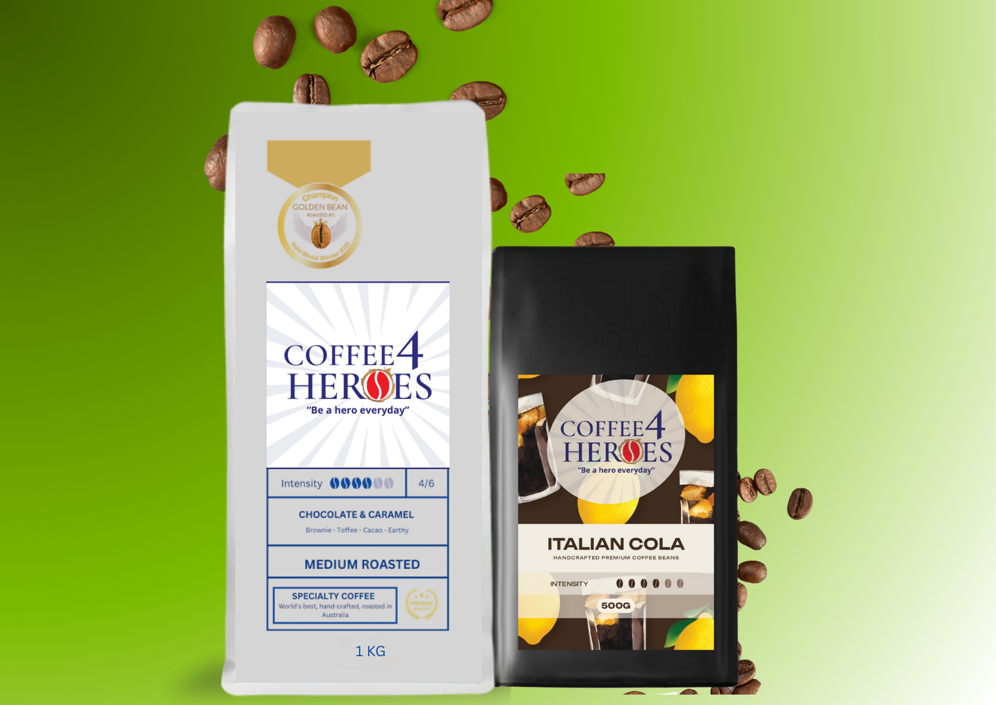 HFTF- Coffee Package- 1KG Coffee4Heroes + 500G specialty coffee