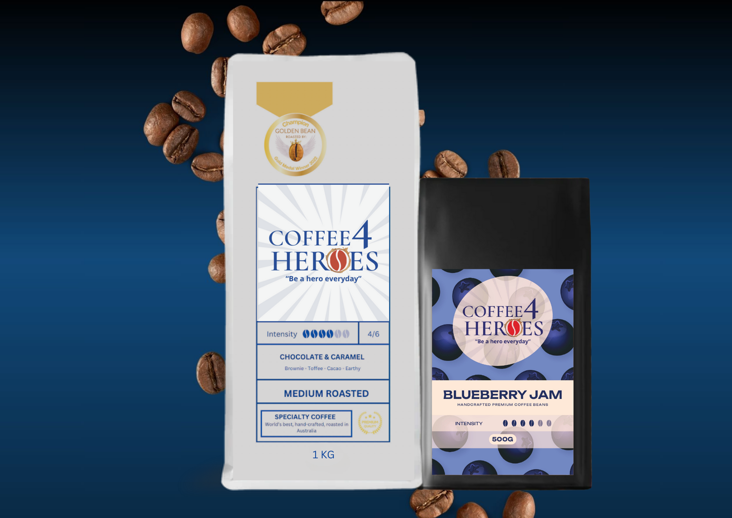 Coffee Package- 1KG Coffee4Heroes + 500G specialty coffee