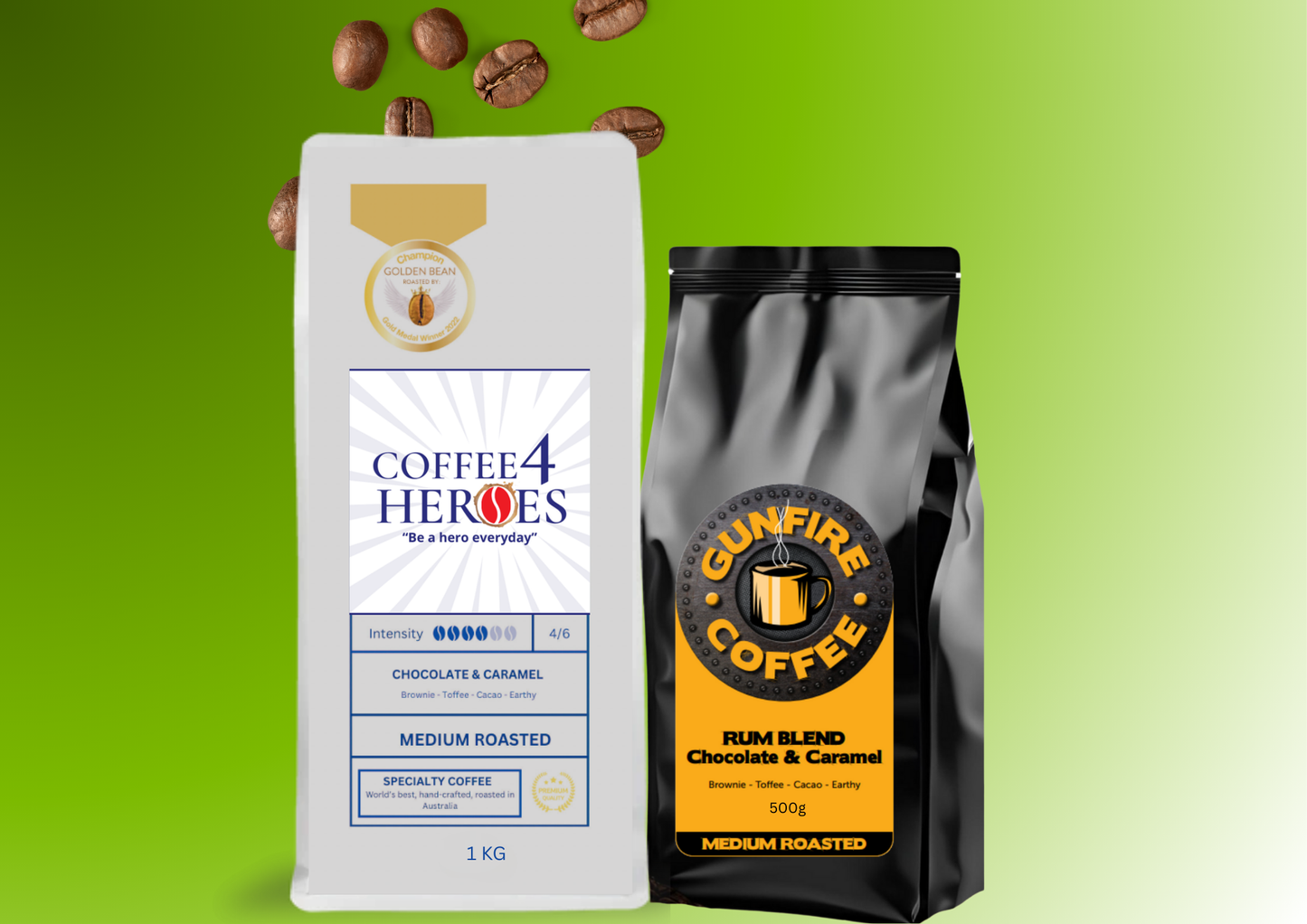 HFTF- Coffee Package- 1KG Coffee4Heroes + 500G specialty coffee
