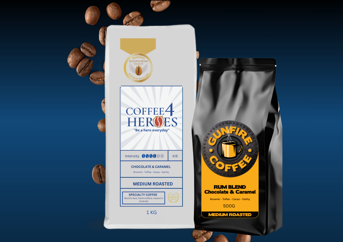 Coffee Package- 1KG Coffee4Heroes + 500G specialty coffee