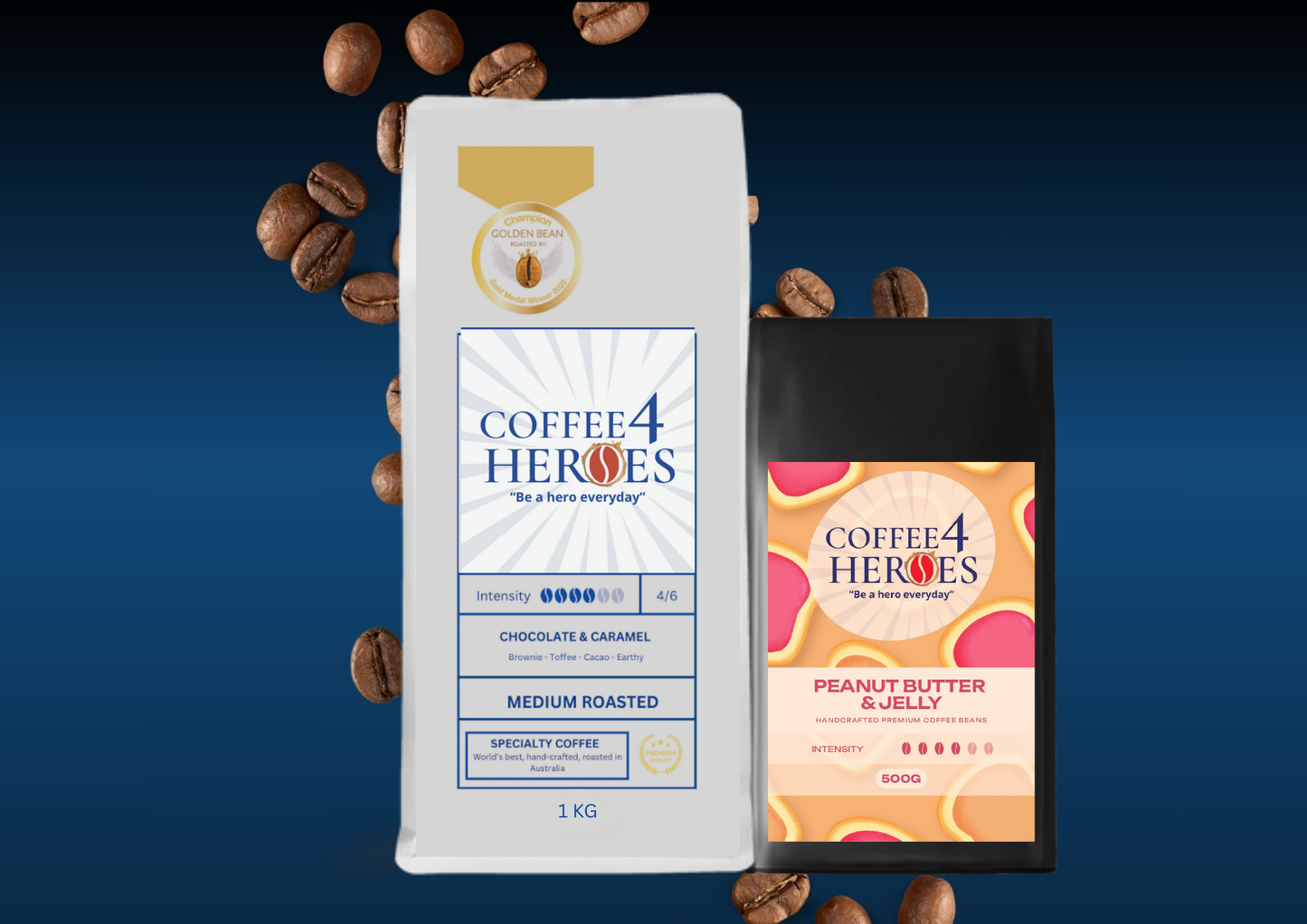 Coffee Package- 1KG Coffee4Heroes + 500G specialty coffee