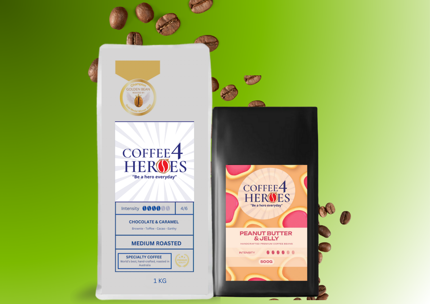 HFTF- Coffee Package- 1KG Coffee4Heroes + 500G specialty coffee