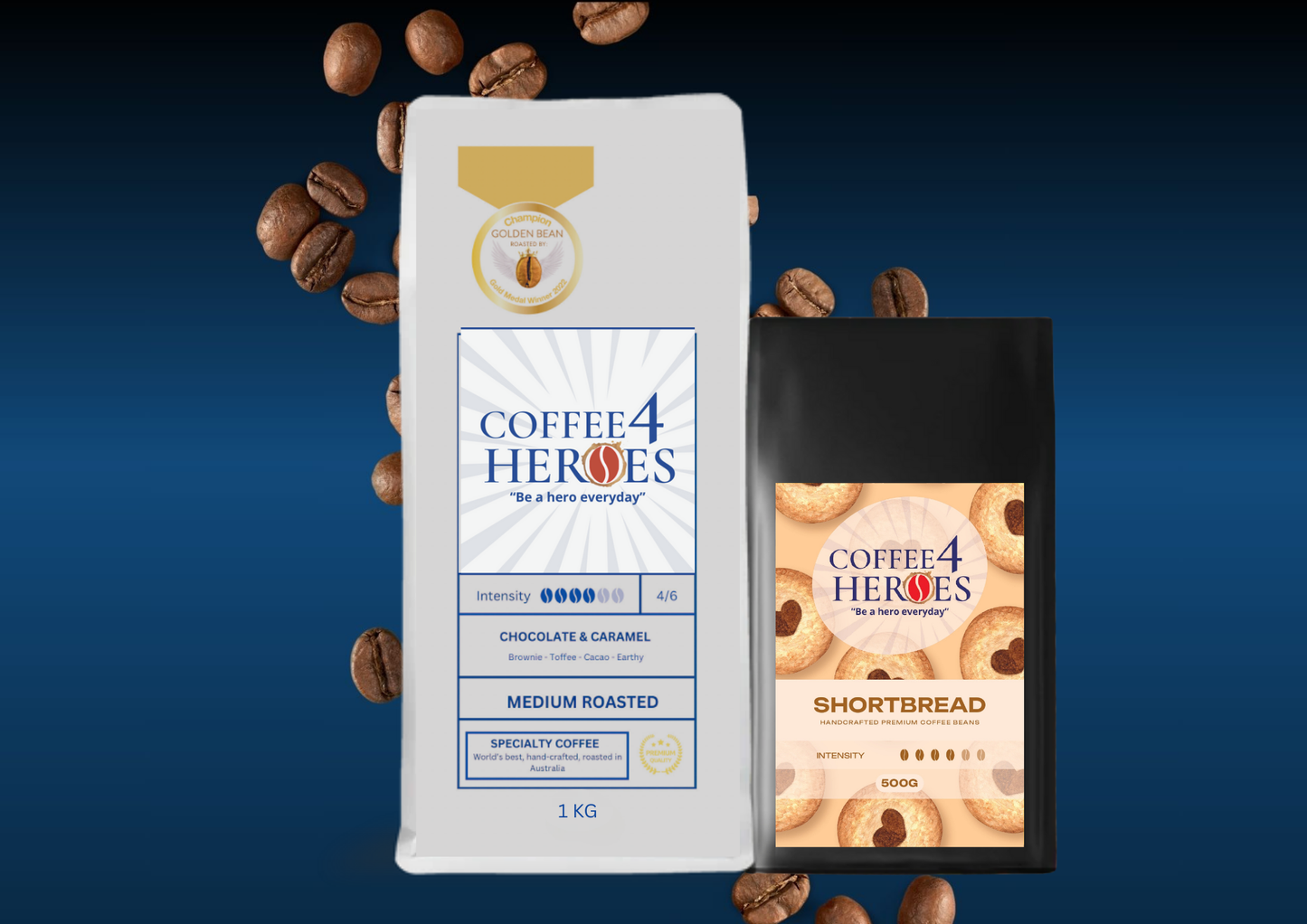 Coffee Package- 1KG Coffee4Heroes + 500G specialty coffee