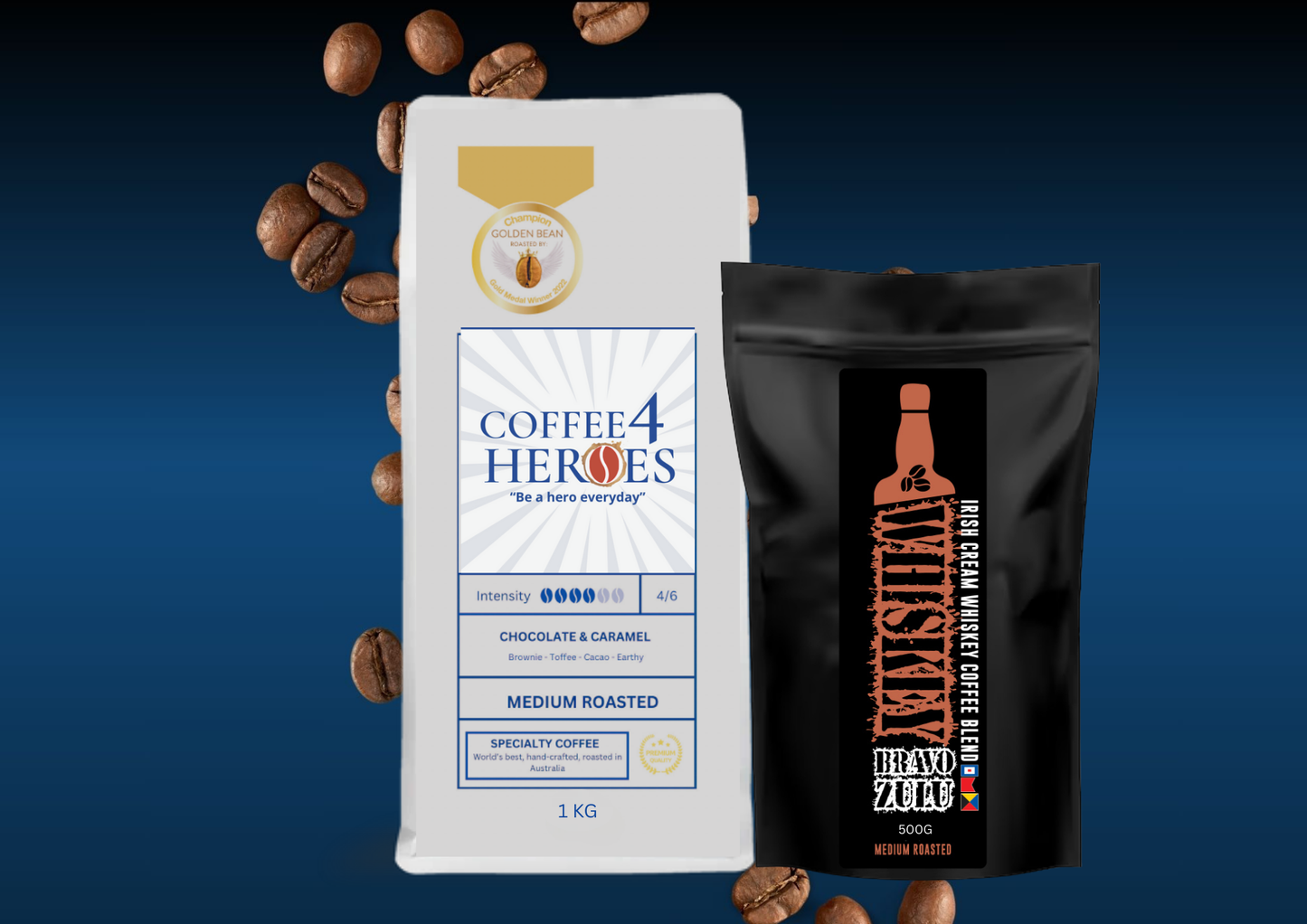 Coffee Package- 1KG Coffee4Heroes + 500G specialty coffee