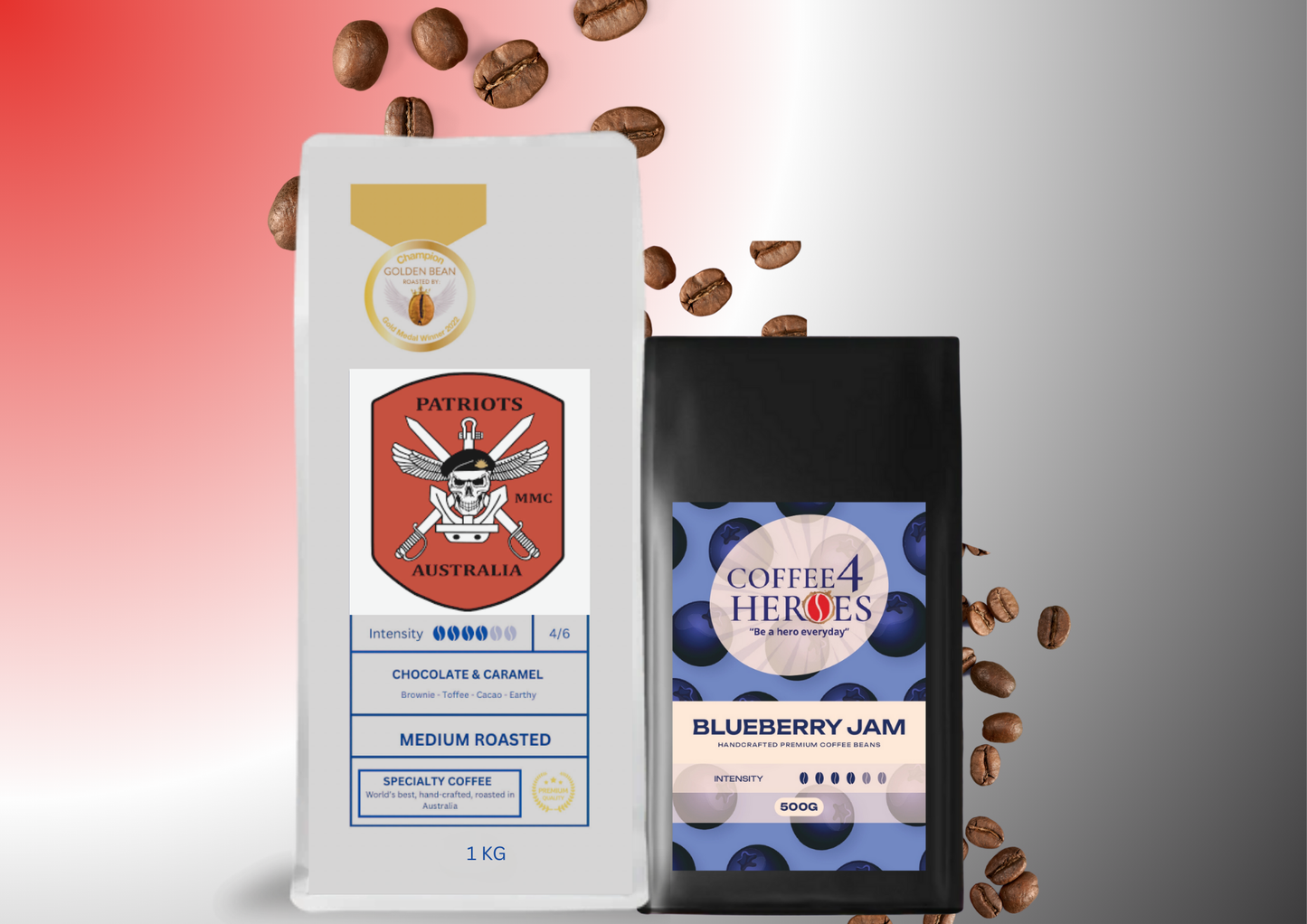 Patriots- Coffee Package- 1KG Coffee4Heroes + 500G specialty coffee