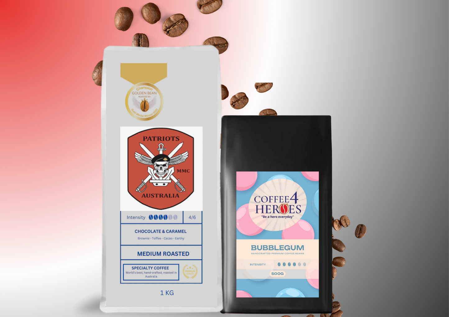 Patriots- Coffee Package- 1KG Coffee4Heroes + 500G specialty coffee