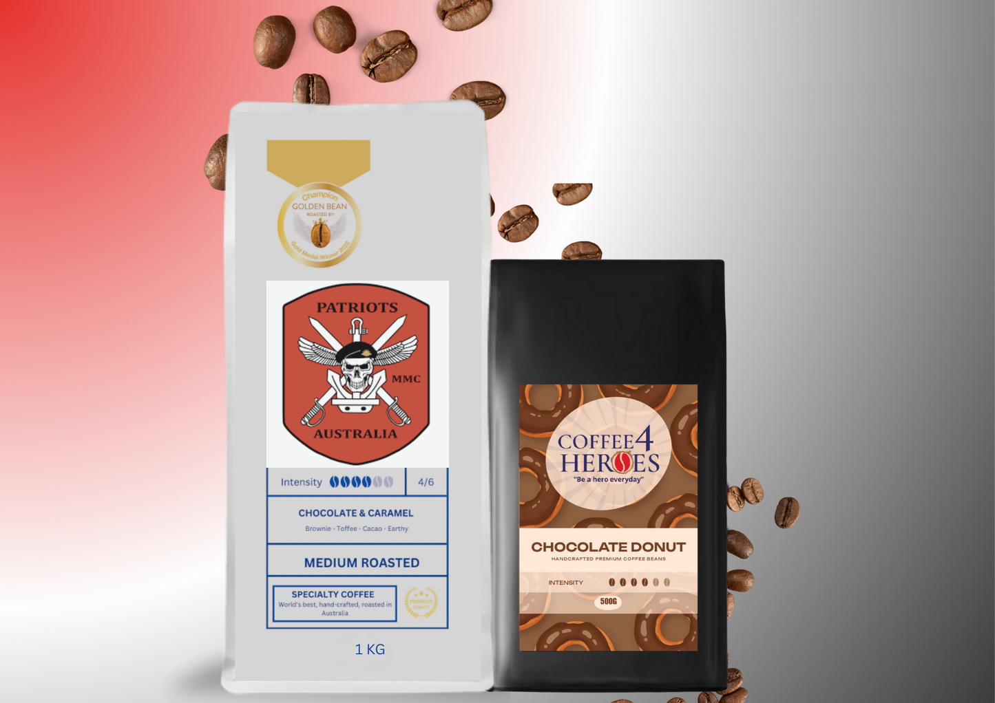 Patriots- Coffee Package- 1KG Coffee4Heroes + 500G specialty coffee