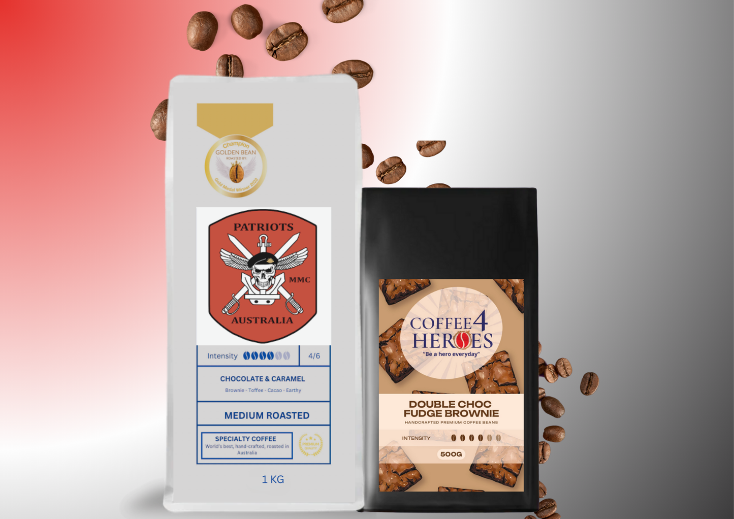 Patriots- Coffee Package- 1KG Coffee4Heroes + 500G specialty coffee