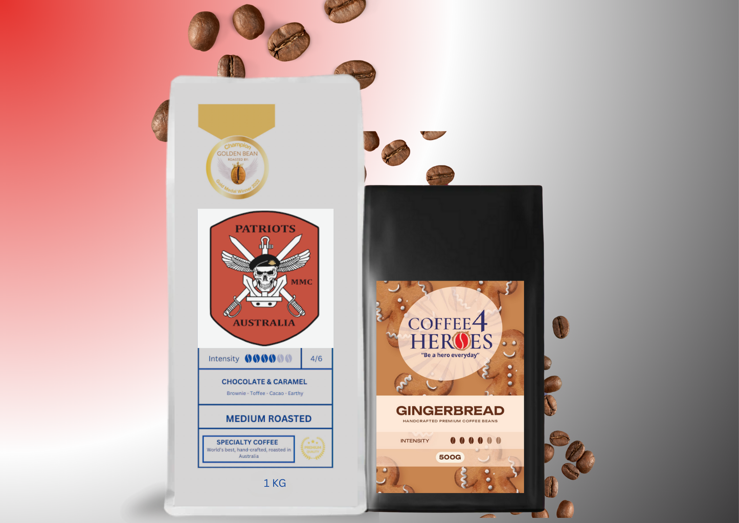 Patriots- Coffee Package- 1KG Coffee4Heroes + 500G specialty coffee