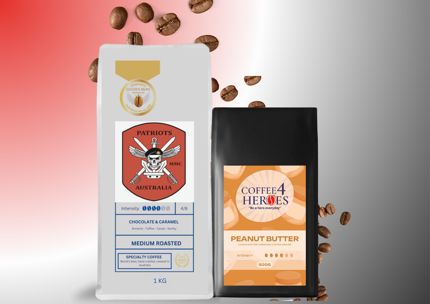 Patriots- Coffee Package- 1KG Coffee4Heroes + 500G specialty coffee