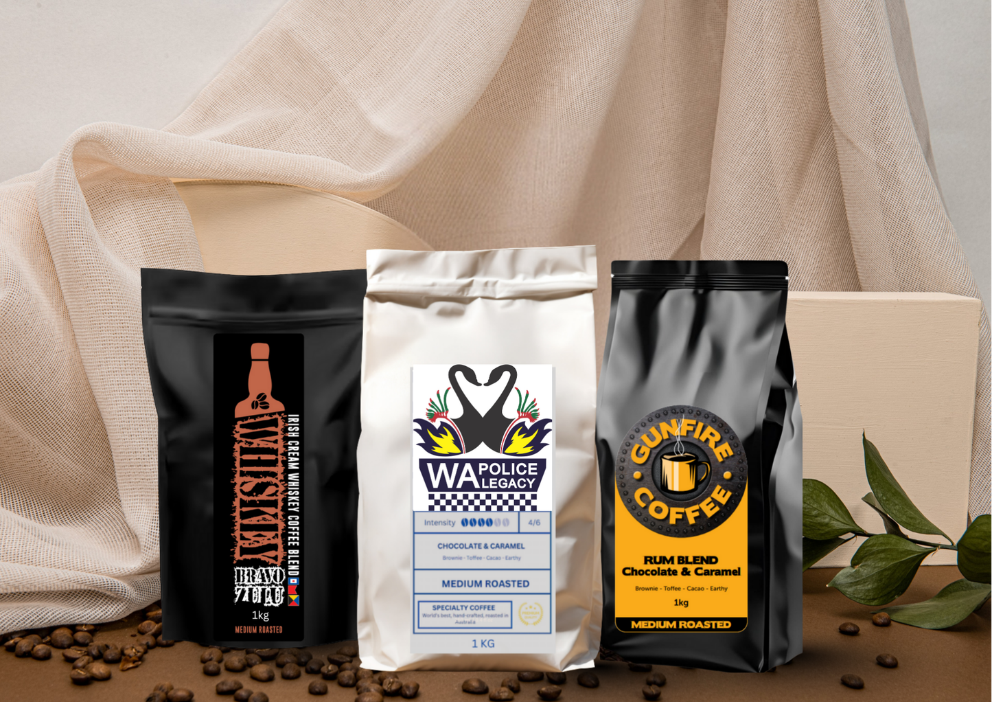 Father's Day Special- 1KG Coffee4Heroes + 1KG Whiskey Bravo Zulu + 1KG Gunfire- WAPL