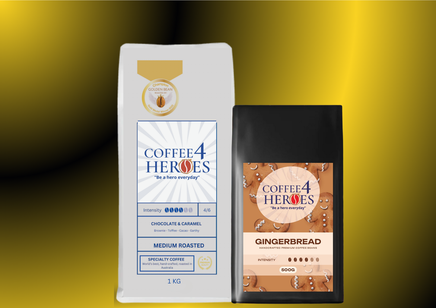 CCA- Coffee Package- 1KG Coffee4Heroes + 500G specialty coffee