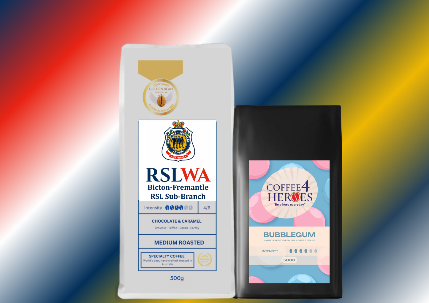 RSLW- Coffee Package- 1KG Coffee4Heroes + 500G specialty coffee
