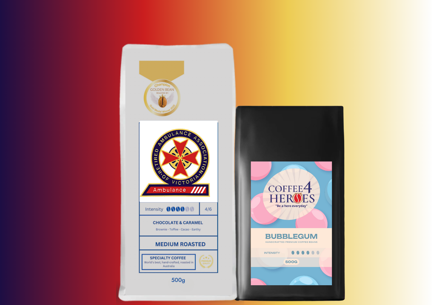 TRAAVI- Coffee Package- 1KG Coffee4Heroes + 500G specialty coffee