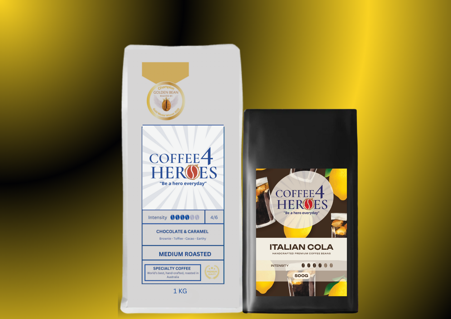 CCA- Coffee Package- 1KG Coffee4Heroes + 500G specialty coffee